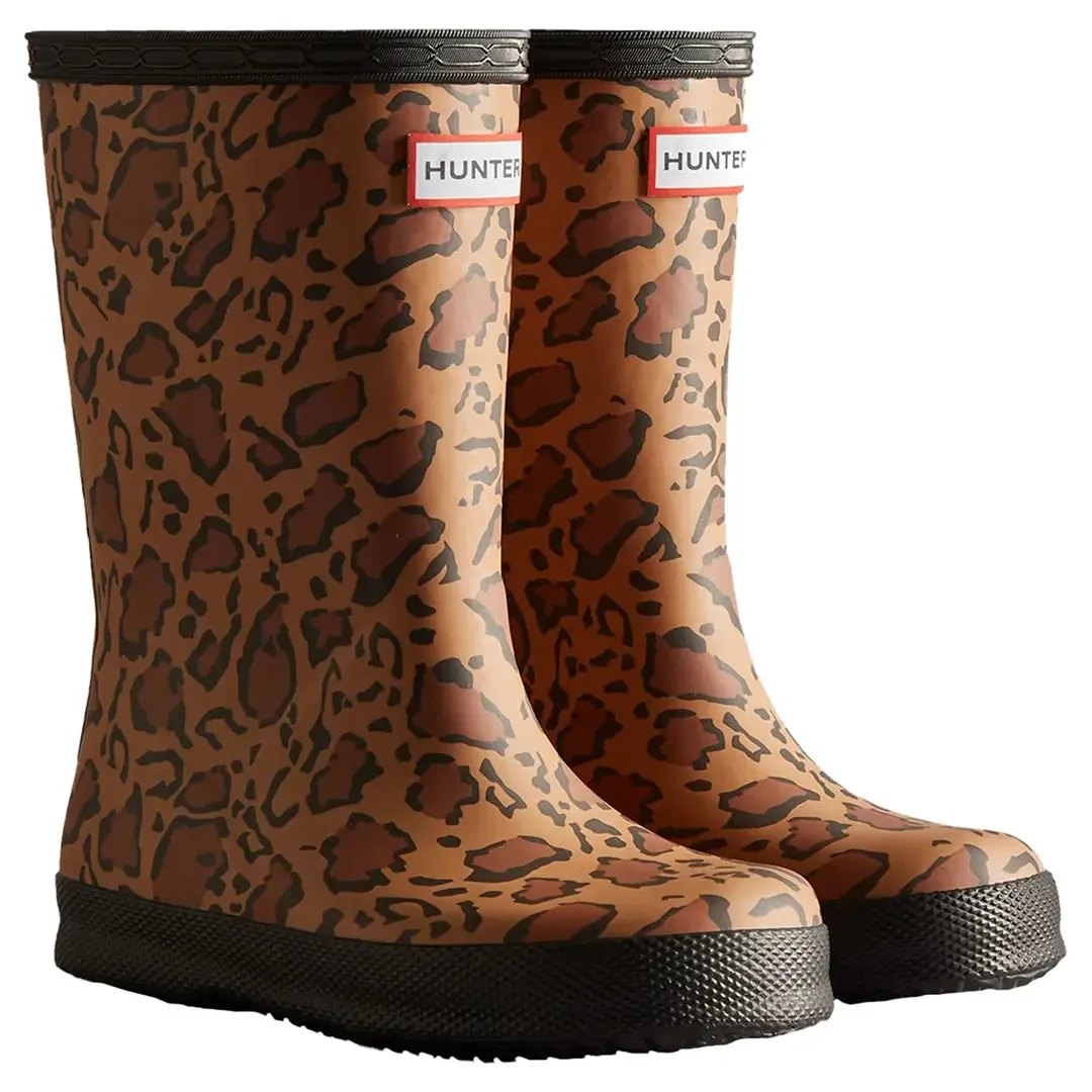 Big Kids Original Leopard Print Boot by Hunter