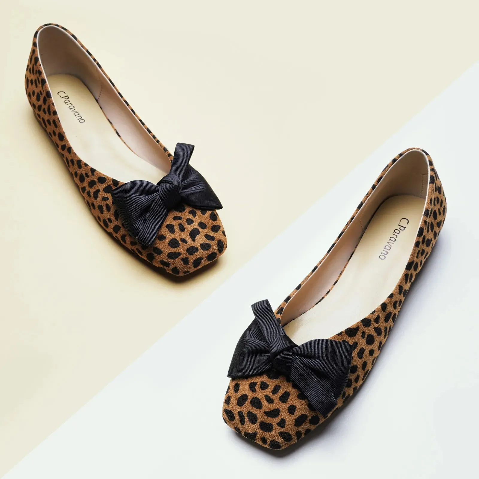 Bow Ballerina Flats (Eva) Leopard