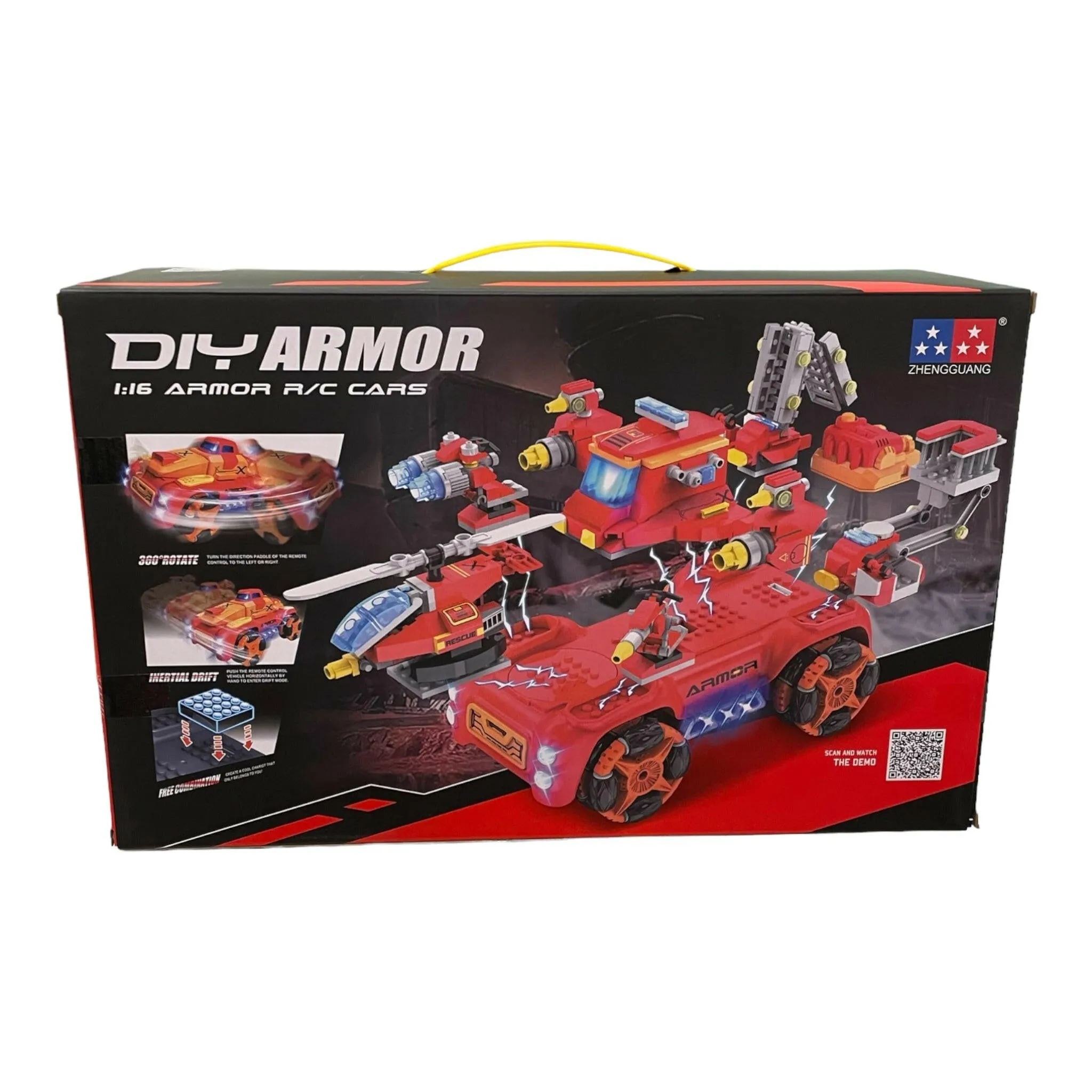 DIY Armor Car Building Set With Remote Control 1:16   Build Robot Car