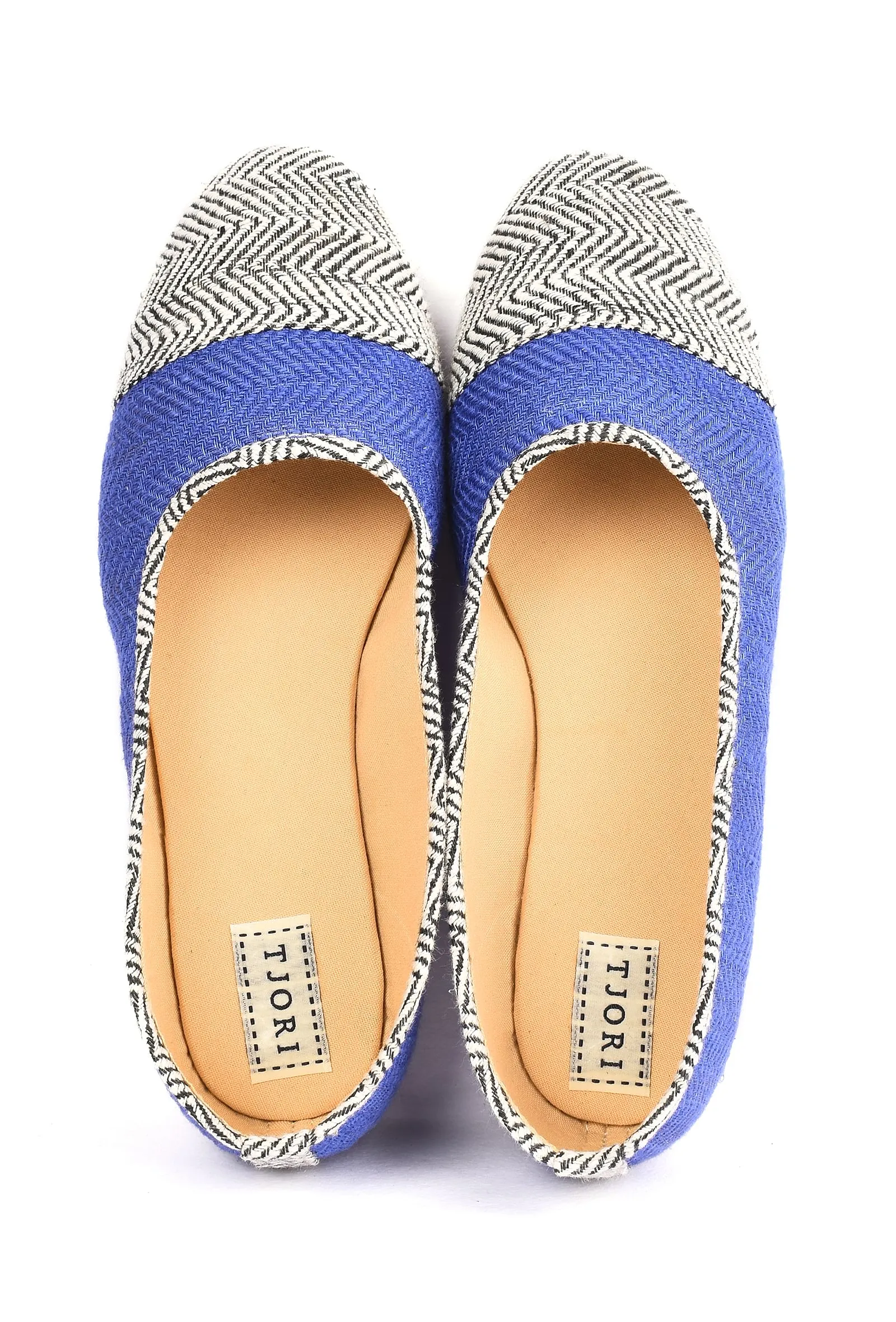 Ink Blue Pure Hemp Ballerinas