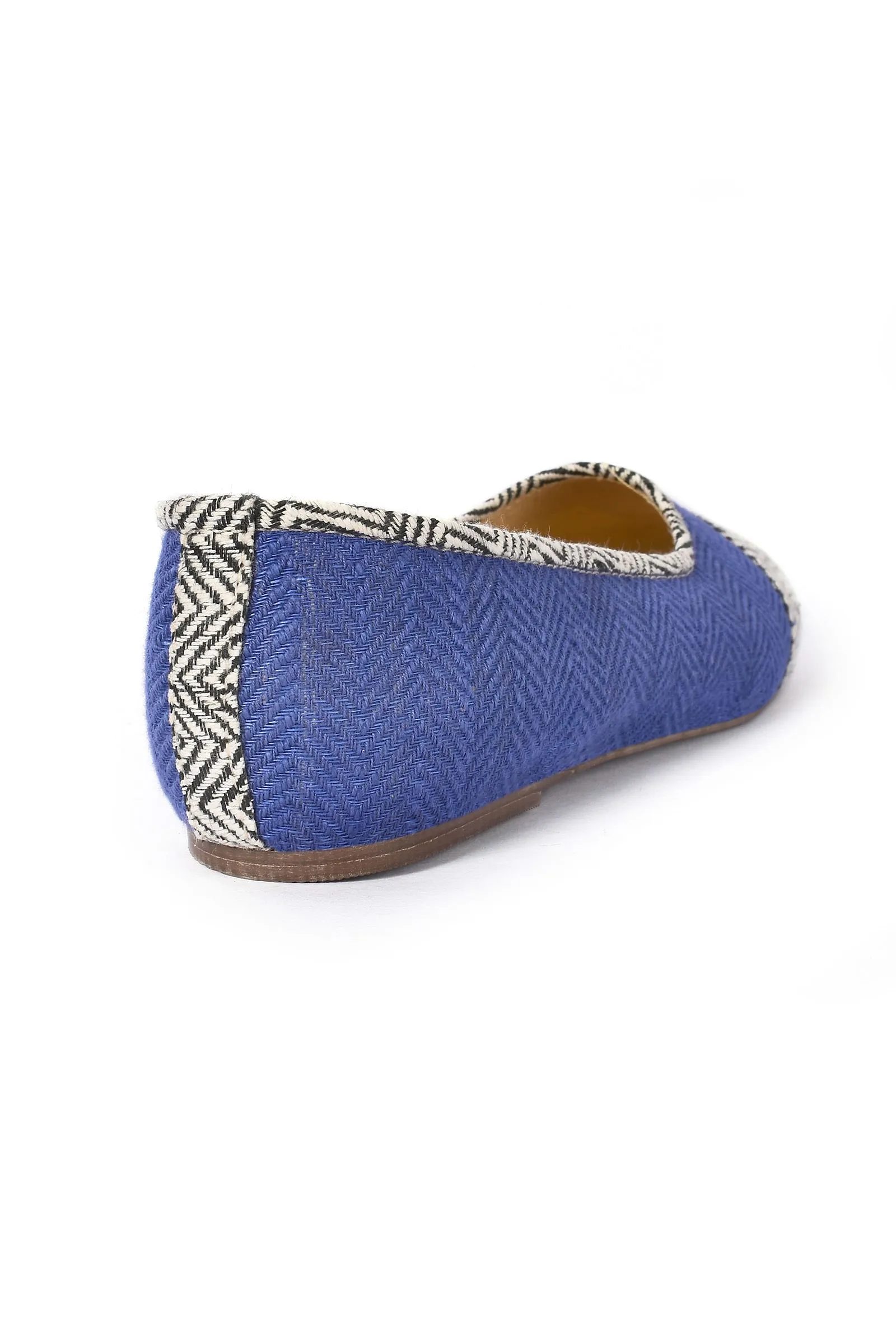 Ink Blue Pure Hemp Ballerinas