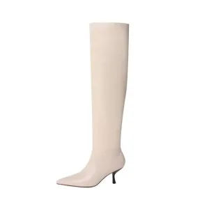 Pre Order:  Leather Knee High Boots