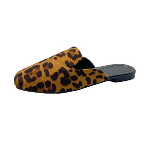 Pre Order:  Leopard Print Casual Slippers